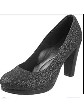MOOTSIES Tootsies silver glitter pumps size 6
